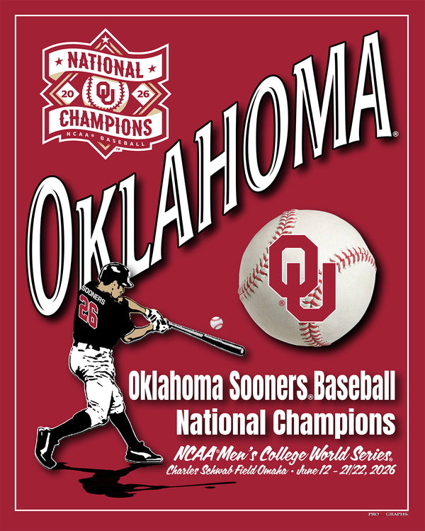 Oklahoma Sooners 2026 Baseball National Champions 8x10