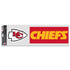 Kansas City Chiefs Fan Decals 3.75" x 12"