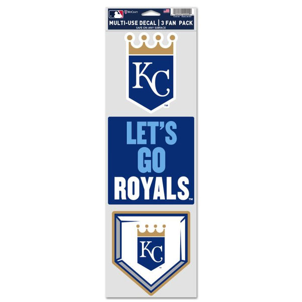 Kansas City Royals Fan Decals 3.75" x 12"- Wincraft