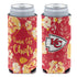 Kansas City Chiefs 12 oz Slim Can Cooler- Floral- Wincraft