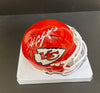 Kansas City Chiefs DUSTIN COLQUITT Signed RED Mini Helmet - BECKETT