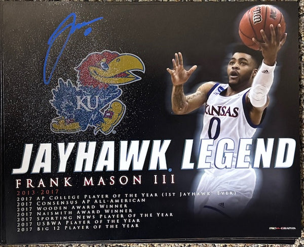 Kansas Jayhawks Frank Mason signed 16x20 or 8x10 photo