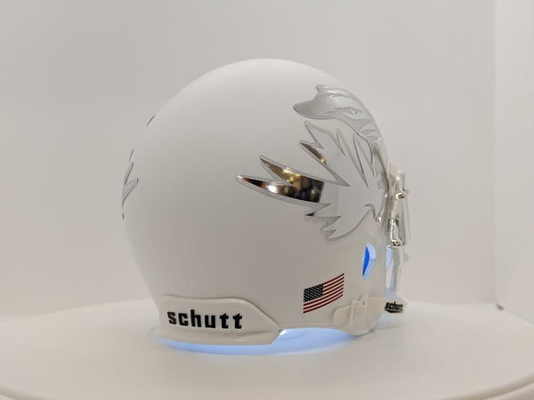 Missouri Tigers Alternate Flat White Chrome Schutt Mini Authentic helmet