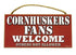 Nebraska Cornhuskers Fans Welcome Sign