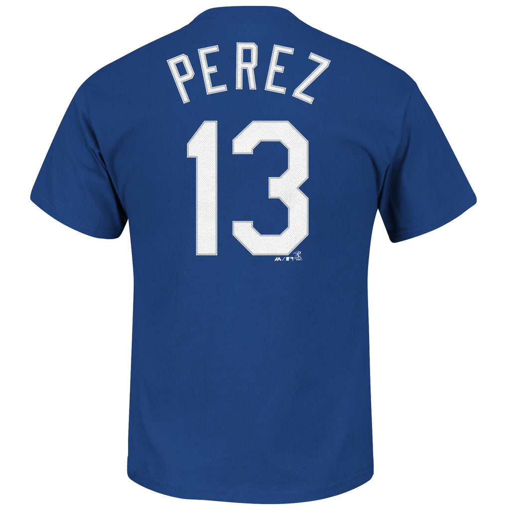 Kansas City Royals Salvador Perez Short Sleeve T-Shirt Mens XL Blue #13  Read