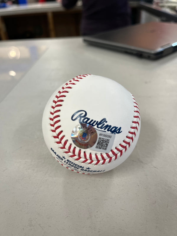 Kansas City Royals Mike Massey Signed Baseball - BECKETT