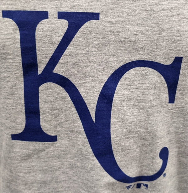 Kansas City Royals Women's Steel Heath Official Logo V-Neck T-Shirt - by Fanatics