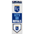Kansas City Royals Fan Decals 3.75" x 12"- Wincraft