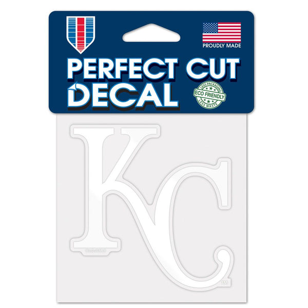 Kansas City Royals KC Perfect Cut Decal 4" x 4" by Wincraft