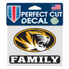 Missouri Tigers Perfect Cut Color Decal 4.5" x 5.75"- FAMILY