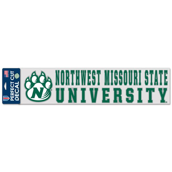 Northwest Missouri State Bearcats Perfect Cut Decals 4" x 17"