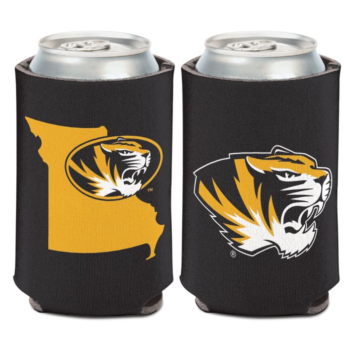 Missouri Tigers STATE SHAPE Can Cooler 12 oz