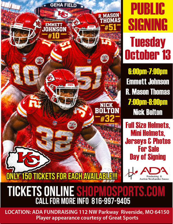 Emmett Johnson and R. Mason Thomas PUBLIC Signing