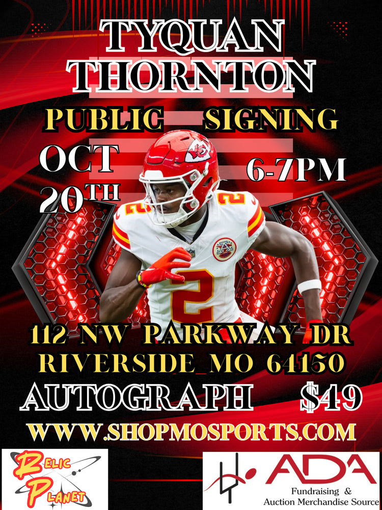 Kansas City Chiefs Tyquan Thornton Public Signing