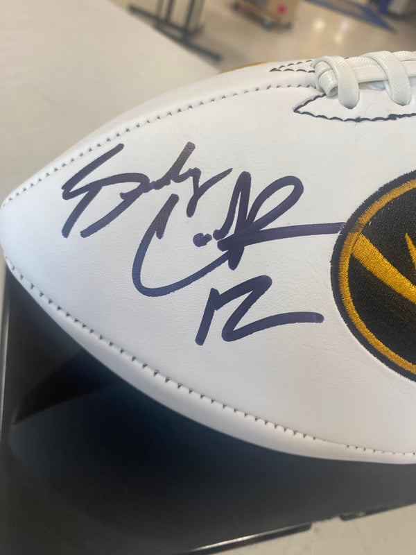 Missouri Tigers Brady Cook and Luther Burden III Signed FOOTBALL (RAWLINGS) - BECKETT