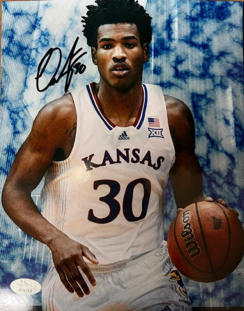 Kansas Jayhawks Ochai Agbaji signed 8x10 photo