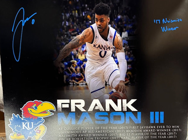 Kansas Jayhawks Frank Mason signed  16x20 or 8x10 photo