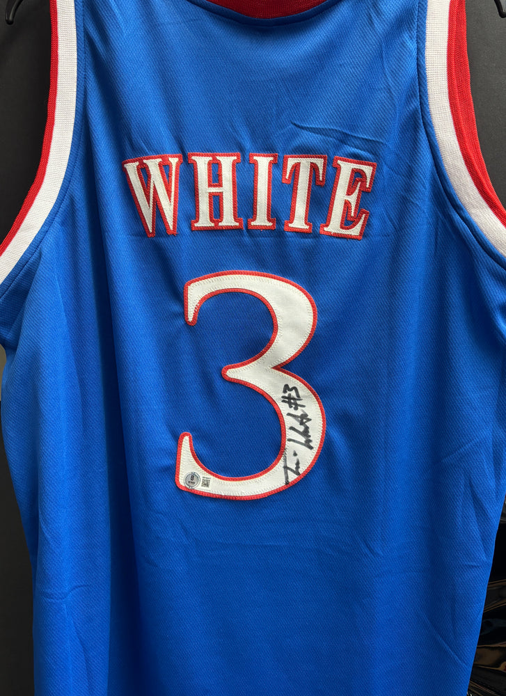 Kansas Jayhawks Tre White signed Jersey