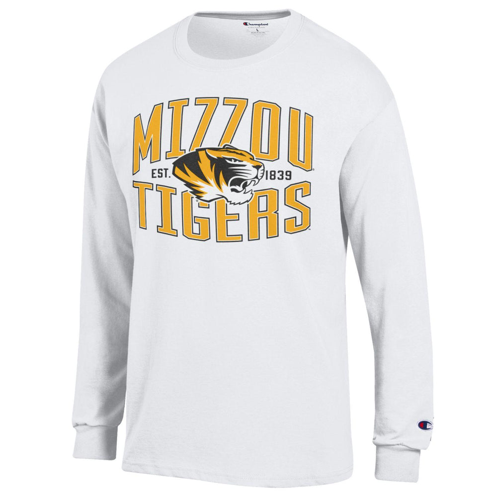 Missouri Tigers "Mizzou" White Long Sleeve Shirt-By Champion