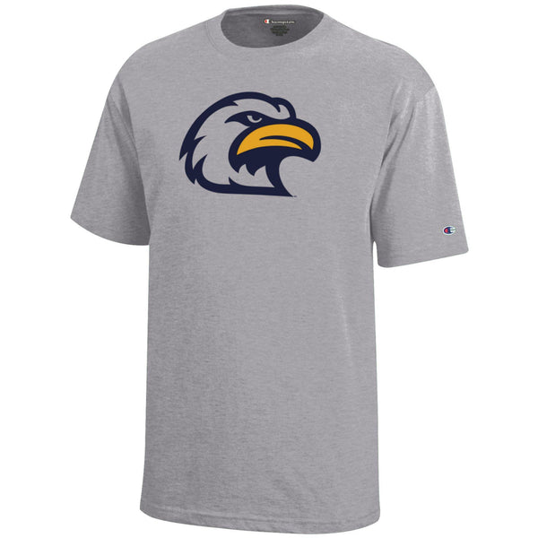 Liberty North Youth Tee "Oxford Heather"- with Eagle Head- Champion