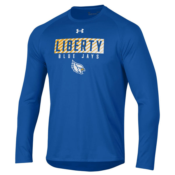 Liberty Blue Jays Royal Long Sleeve Performance Cotton T-Shirt - Under Armour