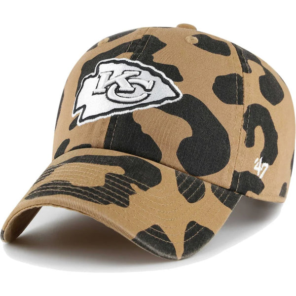 Tan Kansas City Chiefs Rosette Clean Up Adjustable Hat- 47' Brand