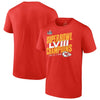 Kansas City Chiefs Fanatics Branded Super Bowl LVIII Champions Iconic Victory T-Shirt - Red