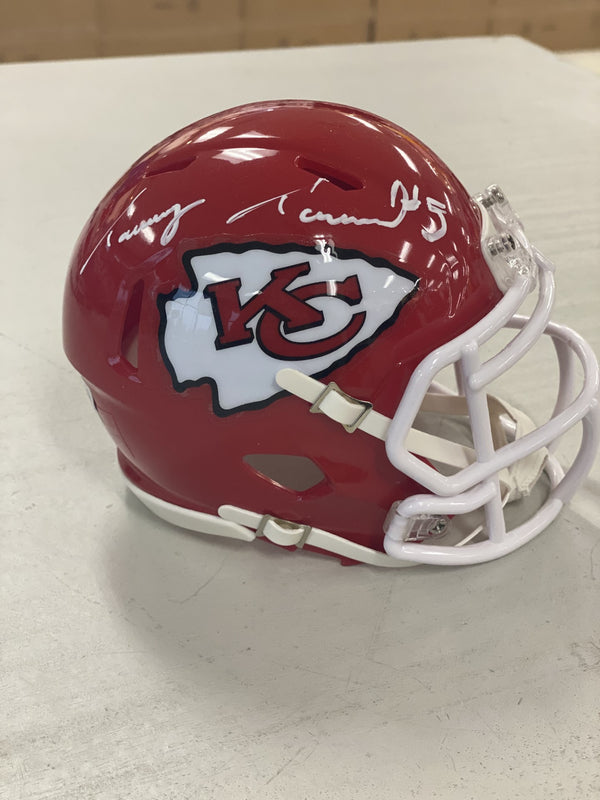 Kansas City Chiefs Tommy Townsend Signed RED Speed Replica Mini Helmet - BECKETT
