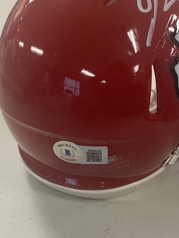 Kansas City Chiefs L'Jarius Sneed Autographed Chiefs Speed Mini Helmet BECKETT