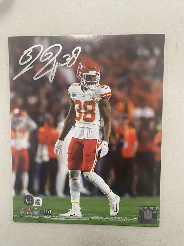 Kansas City Chiefs L'Jarius Sneed Autographed Chiefs 8" x 10" Photo - BECKETT