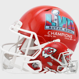 Kansas City Chiefs Full Size SB LVII Speed Replica Helmet- RED