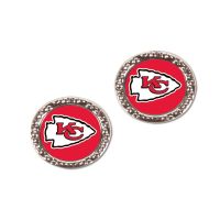 Kansas City Chiefs Earrings Jewelry Round- Wincraft