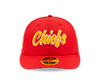Kansas City Chiefs 2019 On-Field Red w/ Gold Lettering Low Profile 59FIFTY by New Era