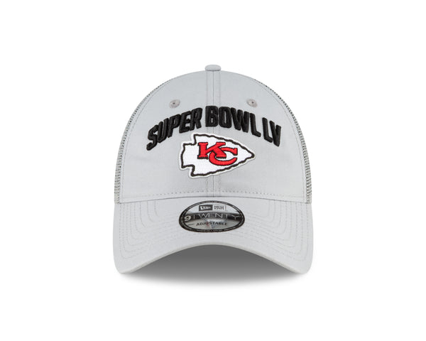 Kansas City Chiefs 2021 9TWENTY Adjustable Light Gray Super Bowl LV Participation Hat by New Era