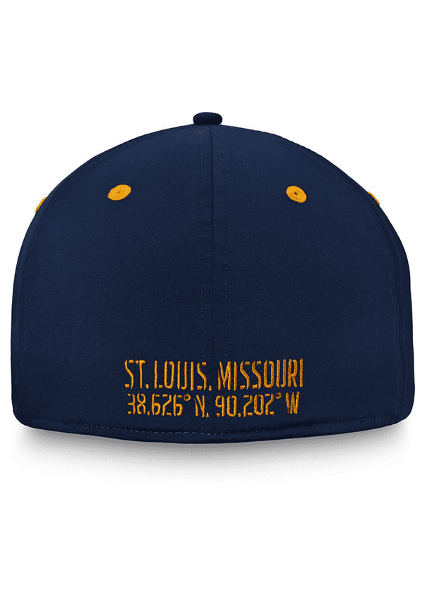 St Louis Blues Navy Blue Iconic 2T Flex Hat by Fanatics