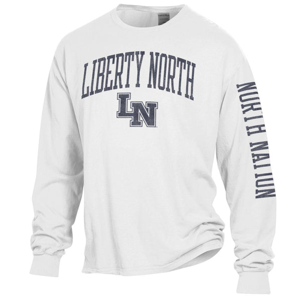 Liberty North Eagles WHITE COMFORT WASH LS T-Shirt by Gear