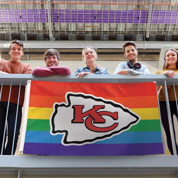 Kansas City Chiefs Pride Flag - Deluxe 3' X 5' by Wincraft
