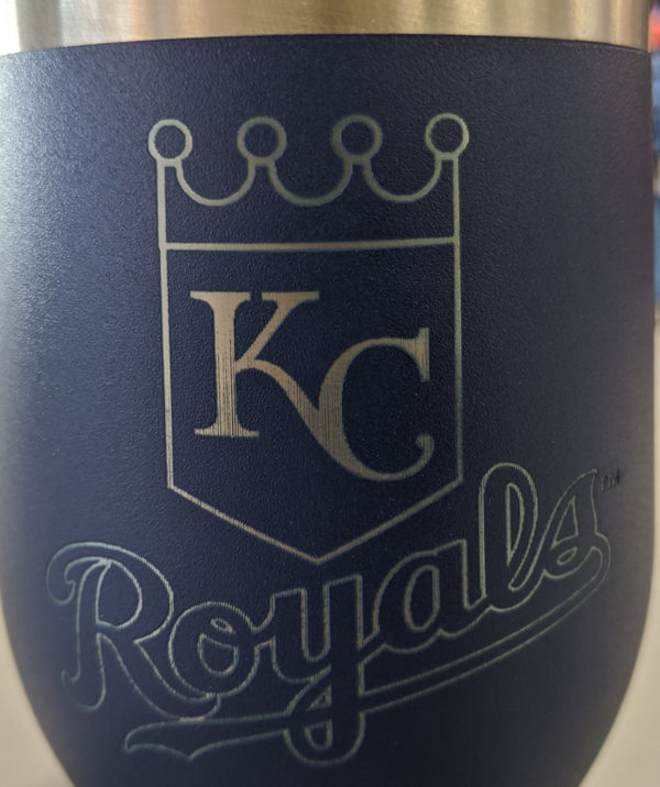 Kansas City Royals Blue w/LOGO Wine Cup and Lid