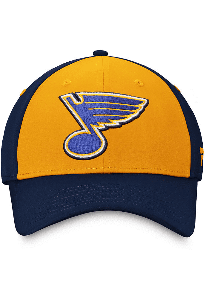 St. Louis Blues Fanatics Branded Authentic Pro Rink Two-Tone Flex Hat –  Navy/Gold