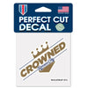 Kansas City Royals "Crowned" Perfect Cut Color Decal 4" x 4" by Wincraft