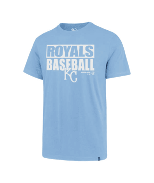 Kansas City Royals Carolina Blockout Super Rival T-Shirt by '47 Brand