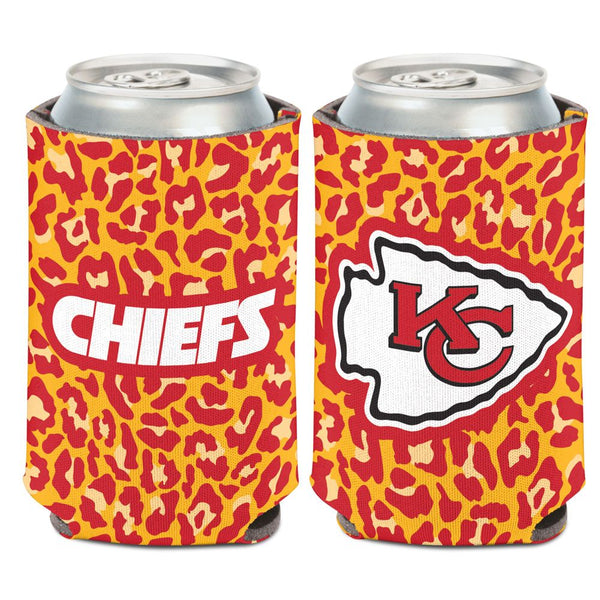 Kansas City Chiefs Leopard Can Cooler 12 oz.- Wincraft