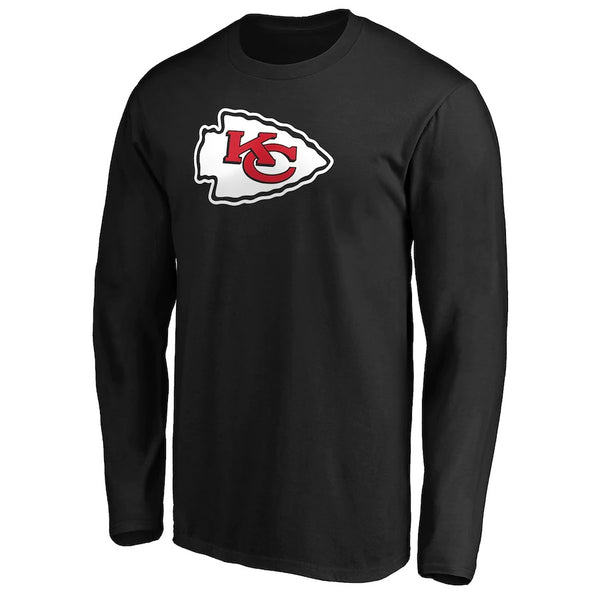 Kansas City Chiefs 2020 Black Primary Logo Long Sleeve T-Shirt - by Fanatics