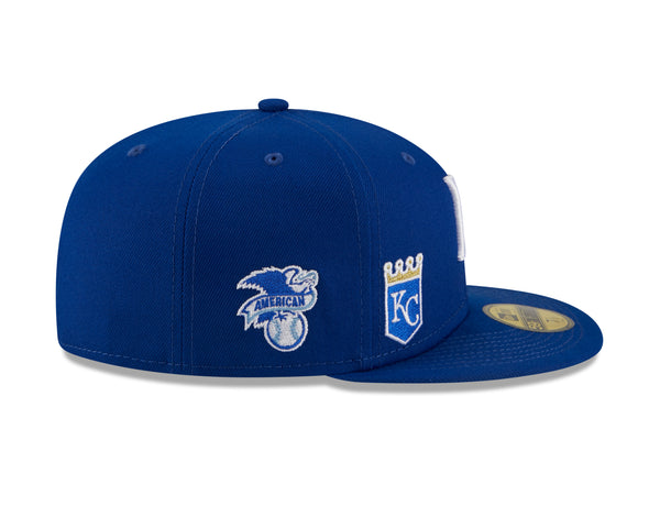 Kansas City Royals 2021 59FIFTY Blue Fitted Hat w/patches by New Era