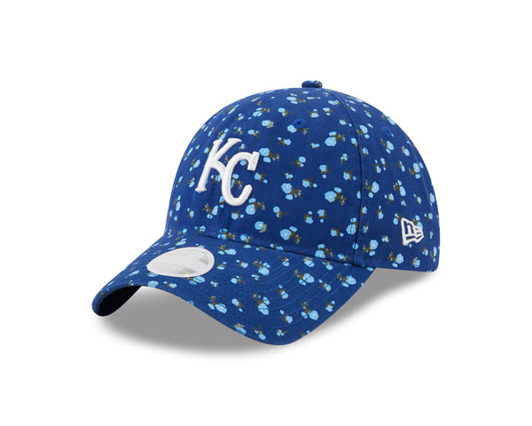 Kansas City Royals 2021 9TWENTY Floral Blue Womens Adjustable Hat by New Era