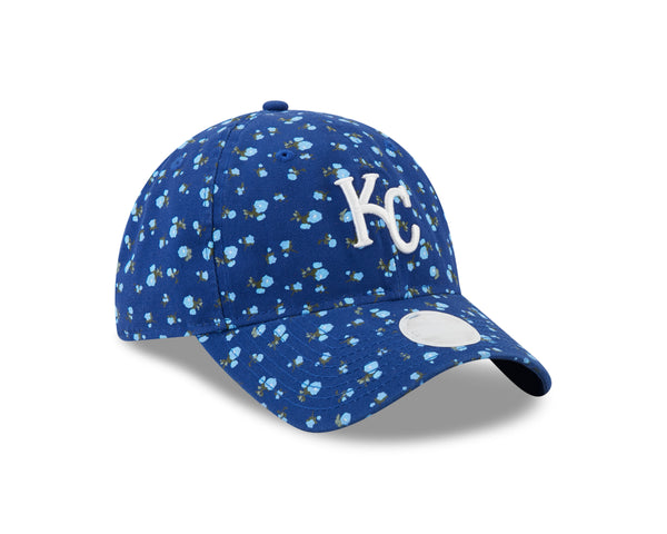 Kansas City Royals 2021 9TWENTY Floral Blue Womens Adjustable Hat by New Era