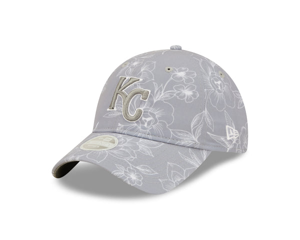 Kansas City Royals 2022 9TWENTY Floral Gray Womens Adjustable Hat - New Era