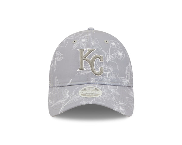 Kansas City Royals 2022 9TWENTY Floral Gray Womens Adjustable Hat - New Era