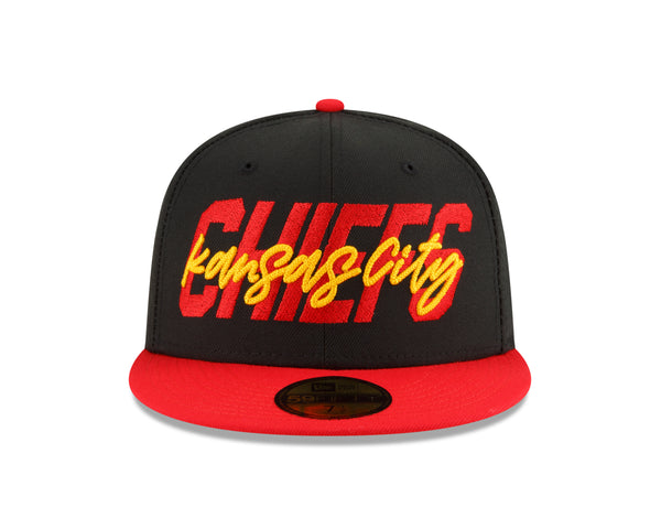 Kansas City Chiefs 2022 RED/BLACK 59FIFTY DRAFT HAT - New Era