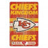 Kansas City Chiefs Kingdom Wood Sign 11"x17"